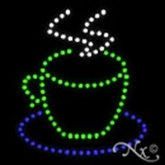 Coffee Cup Logo Economic LED Sign