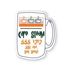 Coffee Mug Shape Vinyl Magnet