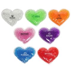 Large Heart Aqua Pearls Hot/Cold Pack