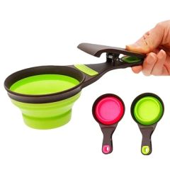 Collapsible Pet Scoop Silicone Measuring Cups