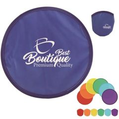 Collapsible Portable Nylon Foldable Flying Disc Fan With Bag