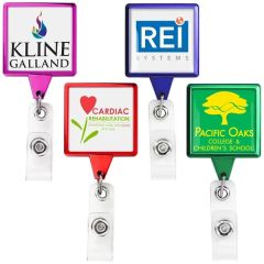 Color Chrome Jumbo Square Badge Reel