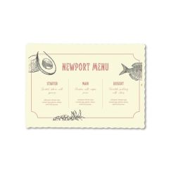 Colored Scalloped Edge Placemat
