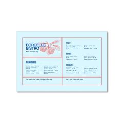 Colored Straight Edge Placemat