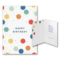 Colorful Festivities - Birthday Greeting Card