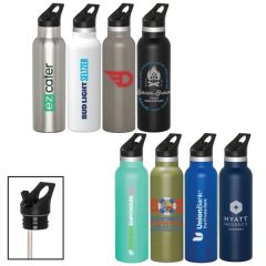 Colson 20 Oz Vacuum Insulated Water Bottle W/Straw Lid