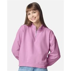 Comfort Colors Women's Garment-Dyed Mid-Length Quarter-Zi