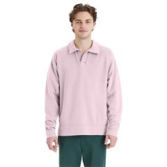 Comfortwash By Hanes Unisex Garment Dye Polo Collar Sweat...