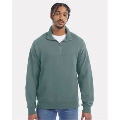 Comfortwash By Hanes Unisex Garment-Dyed Quarter-Zip Swea
