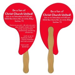 Comma Hand Fan Full Color 2 Sides