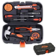 Compact General Hand Tool Kit Home Essentials 9-Piece Set
