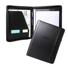 Concord Premium Leather 8.5 Inch X 11 Inch Zippered Portfolio