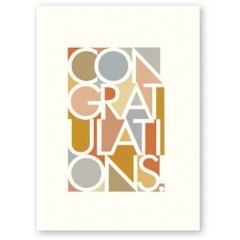 Congratulations Block - Greeting Card