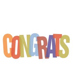 Congratulations Greeting Card 5 Inch X 7 Inch