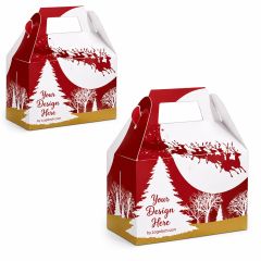 Cookie Box - Christmas 6.4 Inch X 3.4 Inch X 3.9 Inch