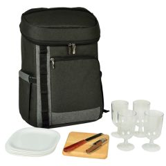 Cooler Backpack With Picnic Accessories - 24 Can Capacity