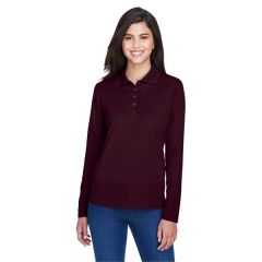 Core365 Ladies' Pinnacle Performance Long-Sleeve Pique Polo
