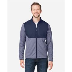Core365 Men's Venture Heathered Stripe Hybrid Jacket