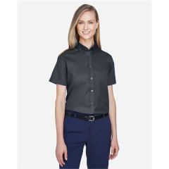 Core365 Women's Optimum Short Sleeve Twill Shirt
