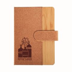 Cork And Bamboo Notebook