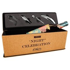Cork Single Wine Box With Tools