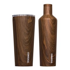 Corkcicle All Day Hydration Bundle - Walnut Wood