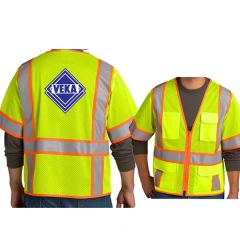 Cornerstone Ansi 107 Class 3 Surveyor Mesh Zippered Vest