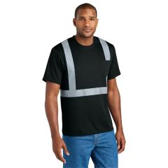 Cornerstone Enhanced Visibility Segmented Tape Tee