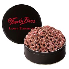 Corporate Color Chocolate Pretzel Tin - Medium