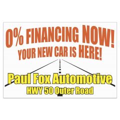 Corrugated Plastic Sign: Full Color 48 Inch X 72 Inch