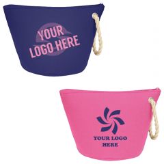 Cosmetic Bag With Rope Strap