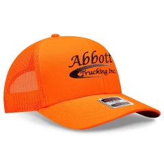 Cotton Blend Twill 6 Panel Mid Profile Mesh Back Trucker Hat