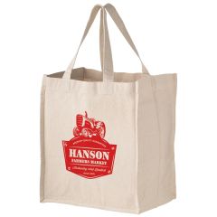 Cotton Canvas Grocery Bag - 14 Oz