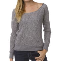Cotton Crew Off-The-Shoulder Sweater