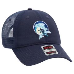 Cotton Twill 6 Panel Contrast Stitching Mesh Back Hat