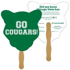 Cougar Hand Fan Full Color 2 Sides