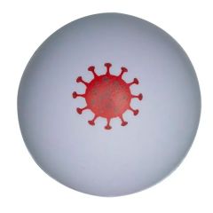 Covid-19 White Ball Stress Reliever