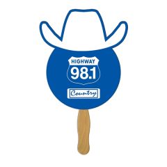 Cowboy Hand Fan Full Color 1 Side