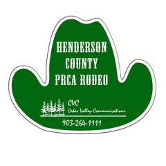 Cowboy Hat Paper Window Sign Approximately 8 Inch X 8 Inch