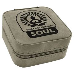 Creekside Light Green Leatherette Travel Jewelry Box