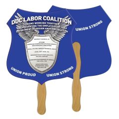 Crest Hand Fan Full Color 2 Sides