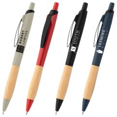 Crest Recycled Plastic Curvy Pen - Silkscreen