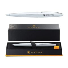 Cross Atx Pure Chrome Ballpoint Pen, Full Color Digital