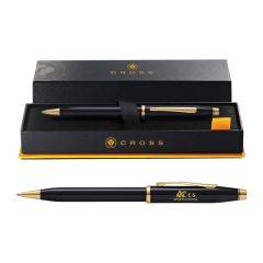 Cross Century Ii Black Lacquer Pen, Laser Engraved
