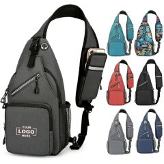Crossbody Sling Backpack Chest Bag With Adjustable Strap