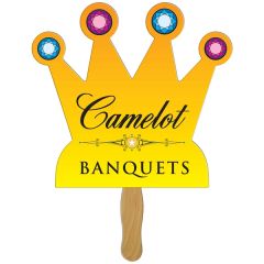 Crown Hand Fan Full Color 1 Side