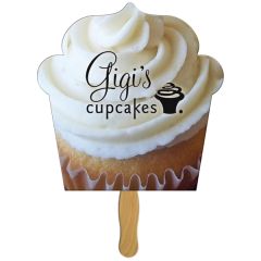 Cupcake Hand Fan Full Color