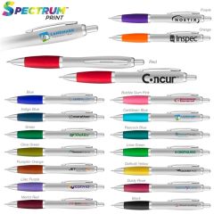 Curvaceous Matte Silver Ballpoint