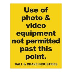 Custom 0.023 Inch Thick Polyethylene Square Corner Sign