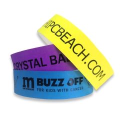 Custom 1 Color Imprint Tyvek Wrist Band